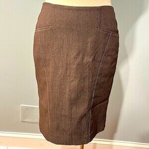 Bebe Brown Pencil Skirt Size 4